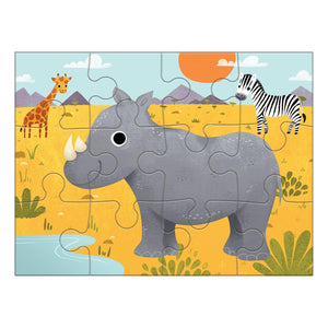 Mudpuppy Puzzles - Animals Of The World 4-In-A-Box Progressive Puzzle - The Puzzle Nerds 