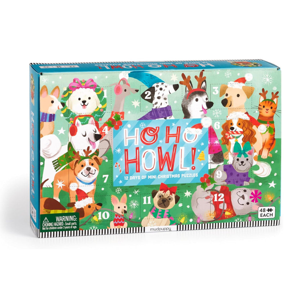 Mudpuppy Puzzles - Ho Ho Howl! Countdown Puzzle Set - The Puzzle Nerds  