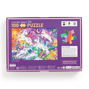 Mudpuppy Puzzles - Unicorn Magic 100 Piece Puzzle - The Puzzle Nerds 