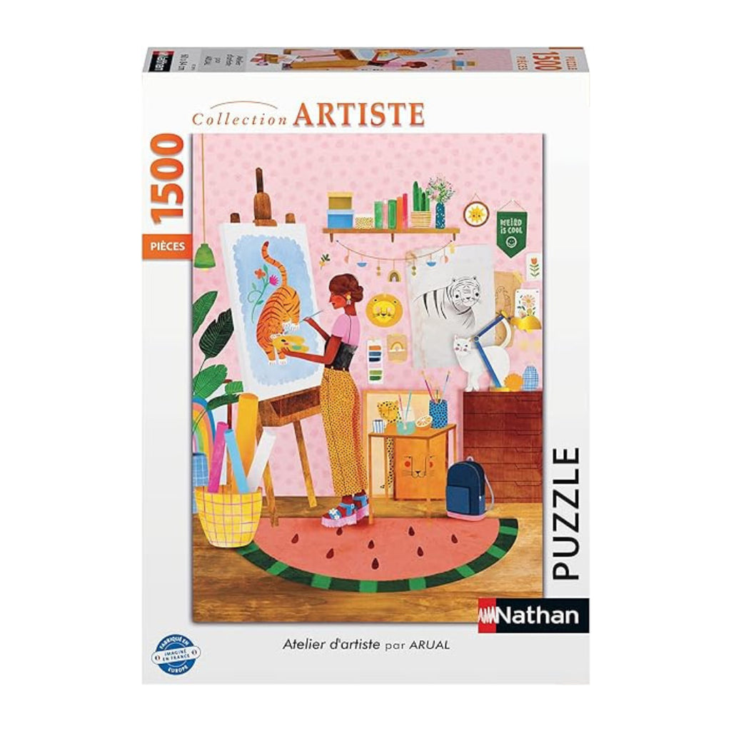 Nathan - Atelier d'artiste 1500 Piece Puzzle - The Puzzle Nerds 