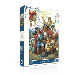 New York Puzzle Company - A Pirate's Life 1000 Piece Puzzle - The Puzzle Nerds 