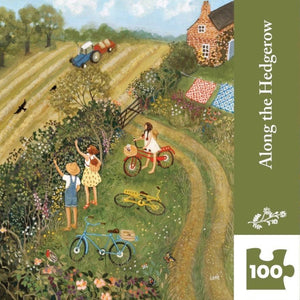 New York Puzzle Company - Along The Hedgerow 100 Piece Mini Puzzle - The Puzzle Nerds