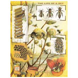 New York Puzzle Company - Bees & Honey 1000 Piece Puzzle - The Puzzle Nerds  