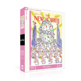 Puzzle box featuring 'The New Yorker' magazine cover with a rabbit theme on a white background.