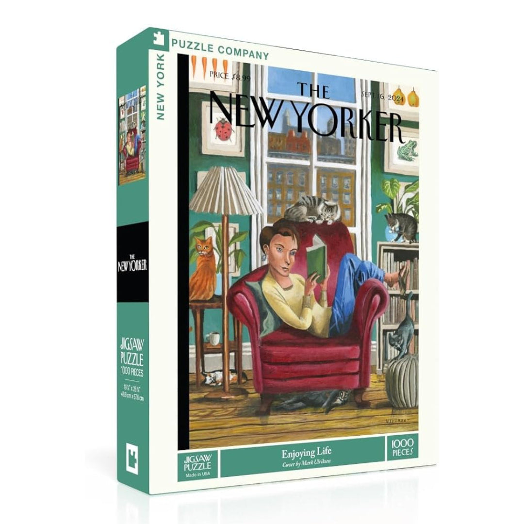 New York Puzzle Company - Enjoying Life 1000 Piece Puzzle - The Puzzle Nerds