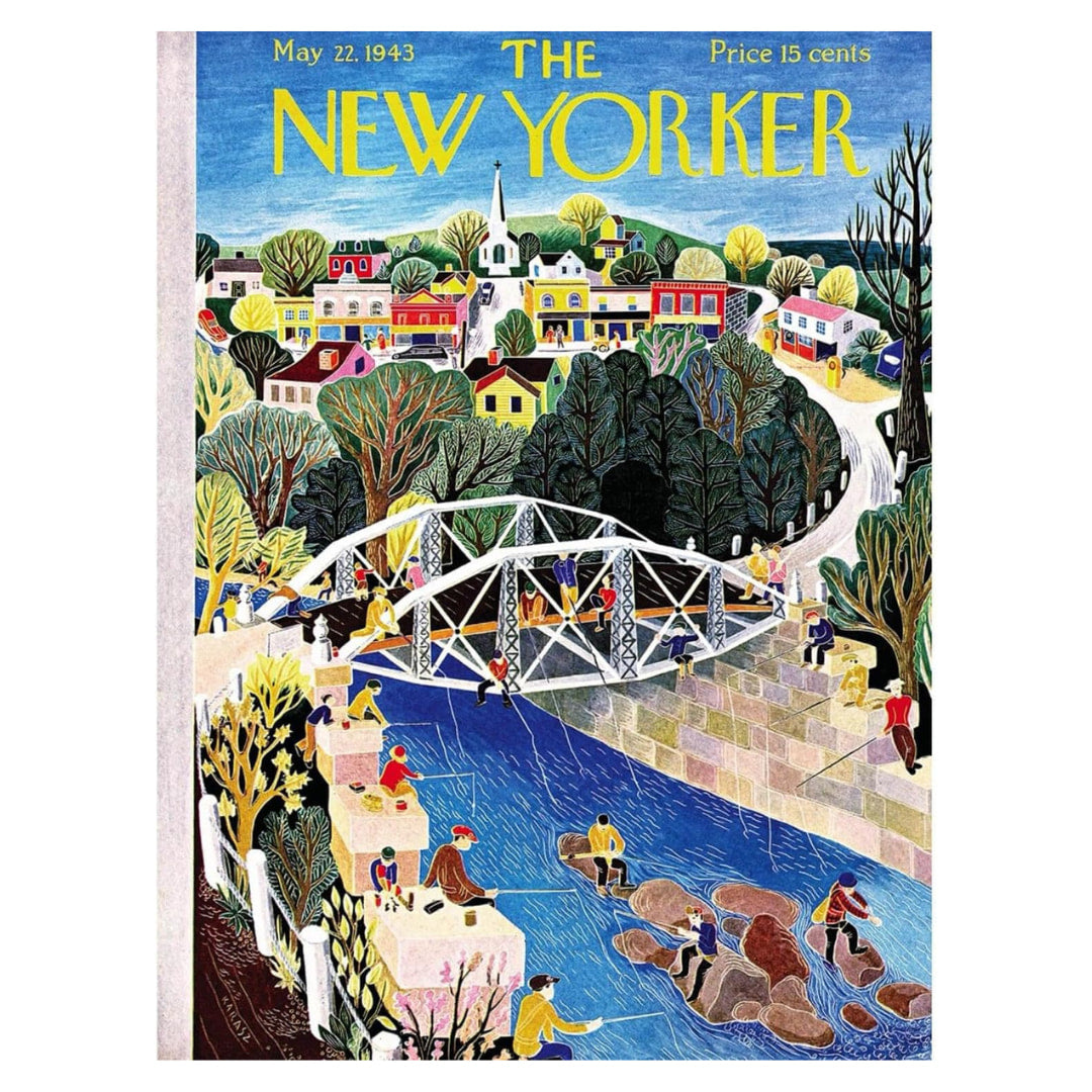New York Puzzle Company - Fishing Bridge 1000 Piece Puzzle - The Puzzle Nerds 