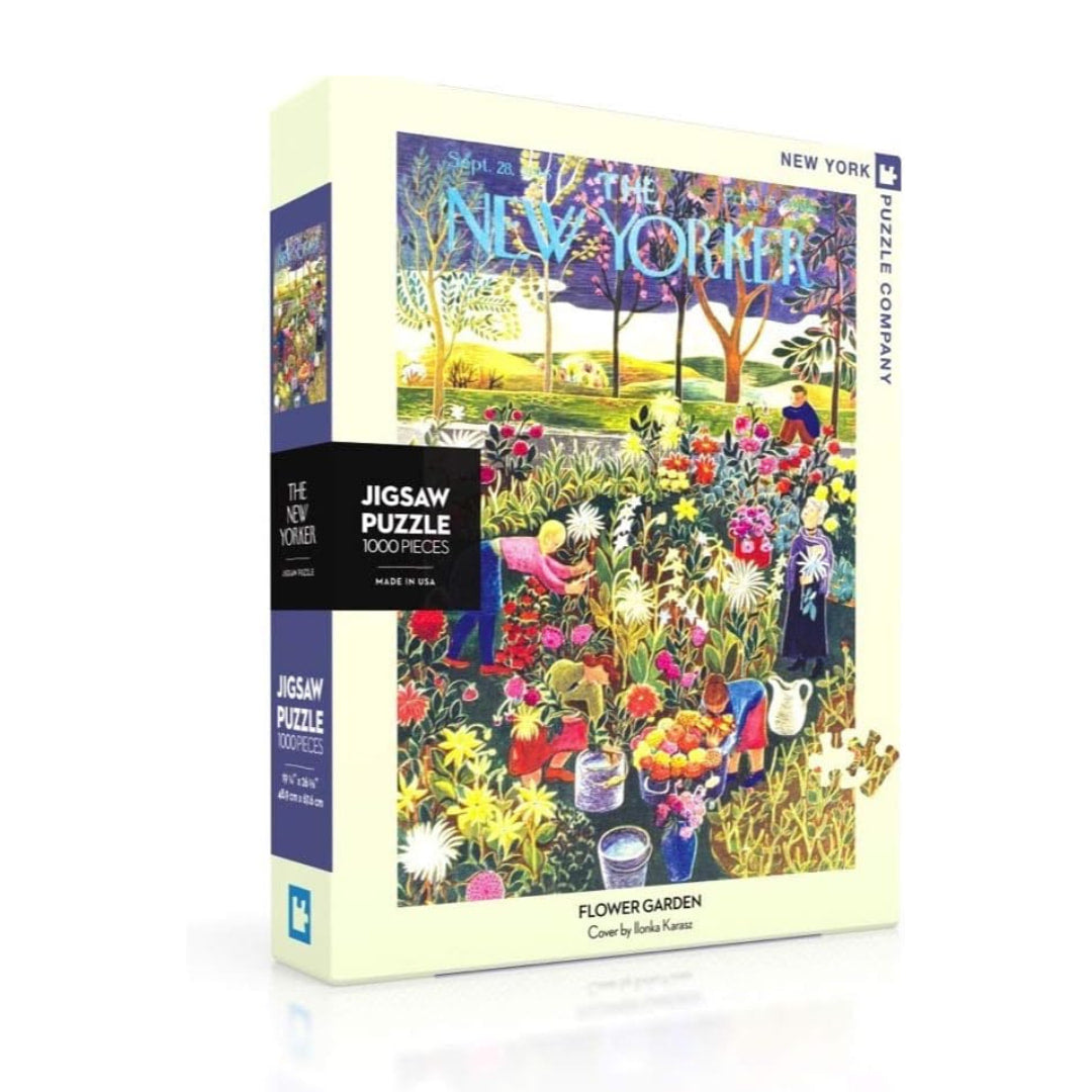 New York Puzzle Company - Flower Garden 1000 Piece Puzzle - The Puzzle Nerds 
