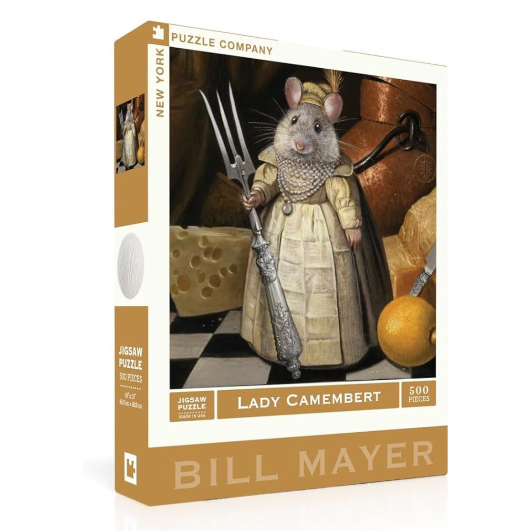 New York Puzzle Company - Lady Camembert 500 Piece Puzzle - The Puzzle Nerds