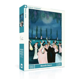 Jigsaw puzzle box with 'Moonlit Dance' design on a white background