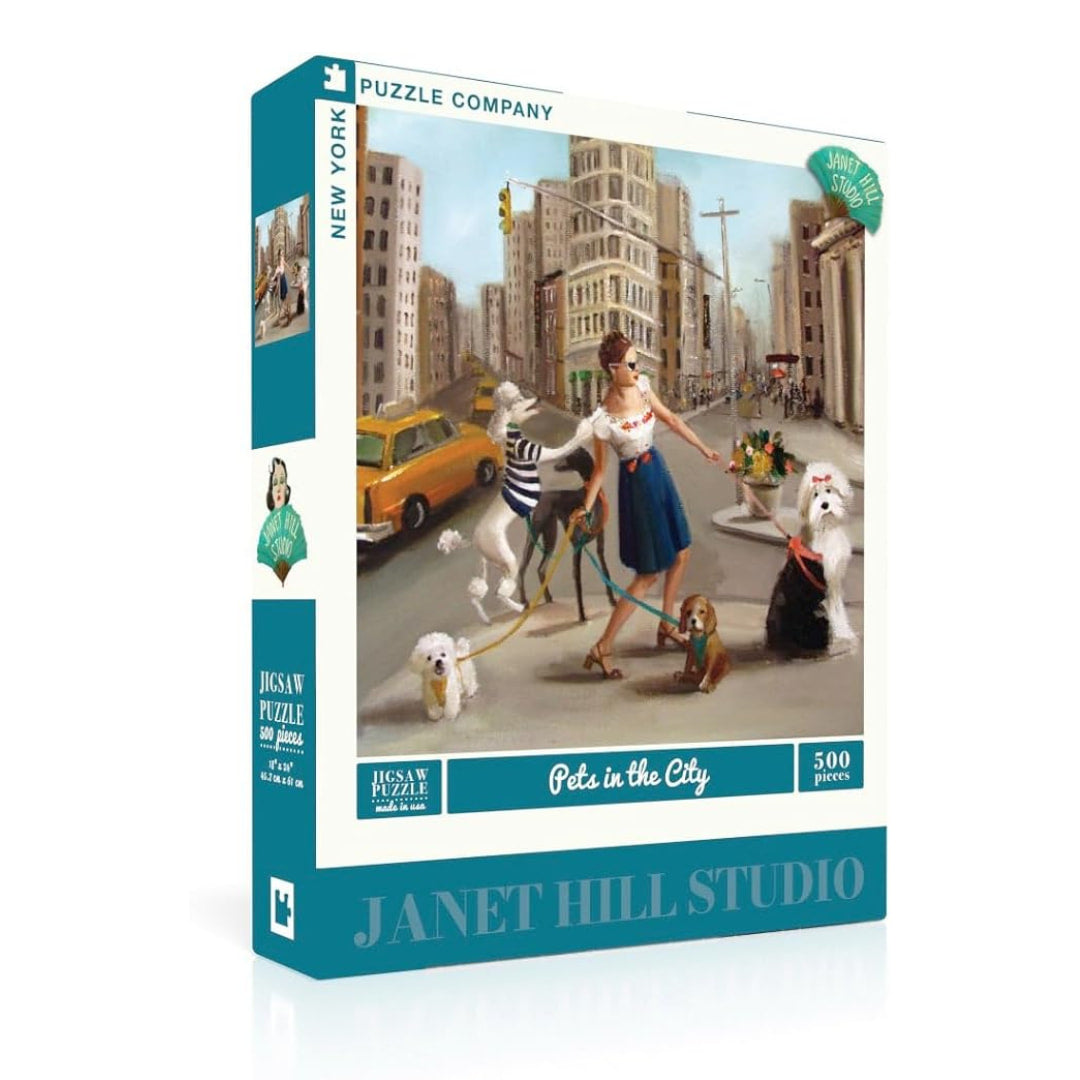 New York Puzzle Company - Pets In The City 500 Piece Puzzle - The Puzzle Nerds