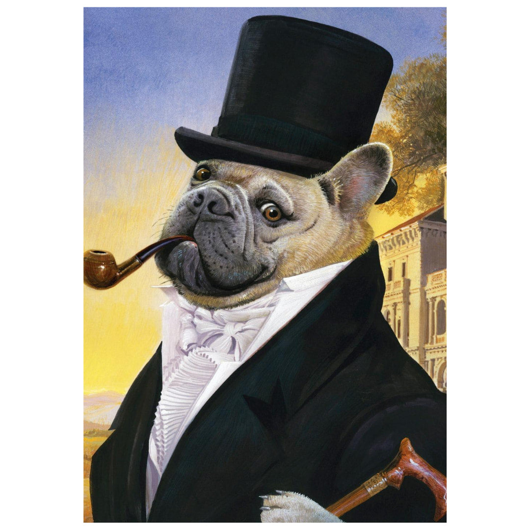 New York Puzzle Company - Posh Pug 500 Piece Puzzle - The Puzzle Nerds