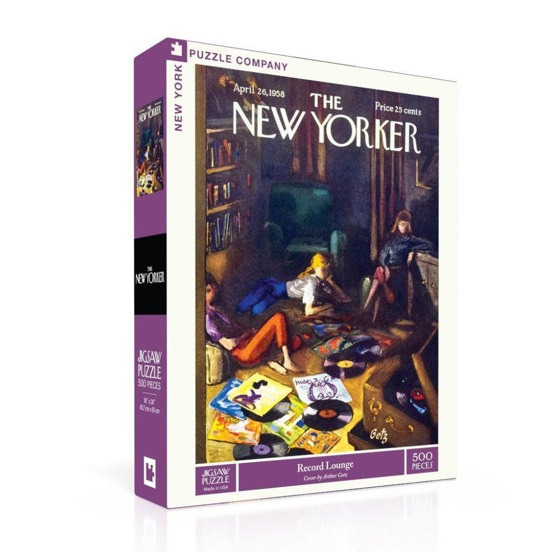 New York Puzzle Company - Record Lounge 500 Piece Puzzle - The Puzzle Nerds