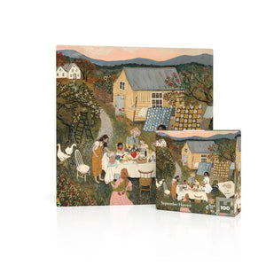 New York Puzzle Company - September Harvest 100 Piece Mini Puzzle - The Puzzle Nerds 