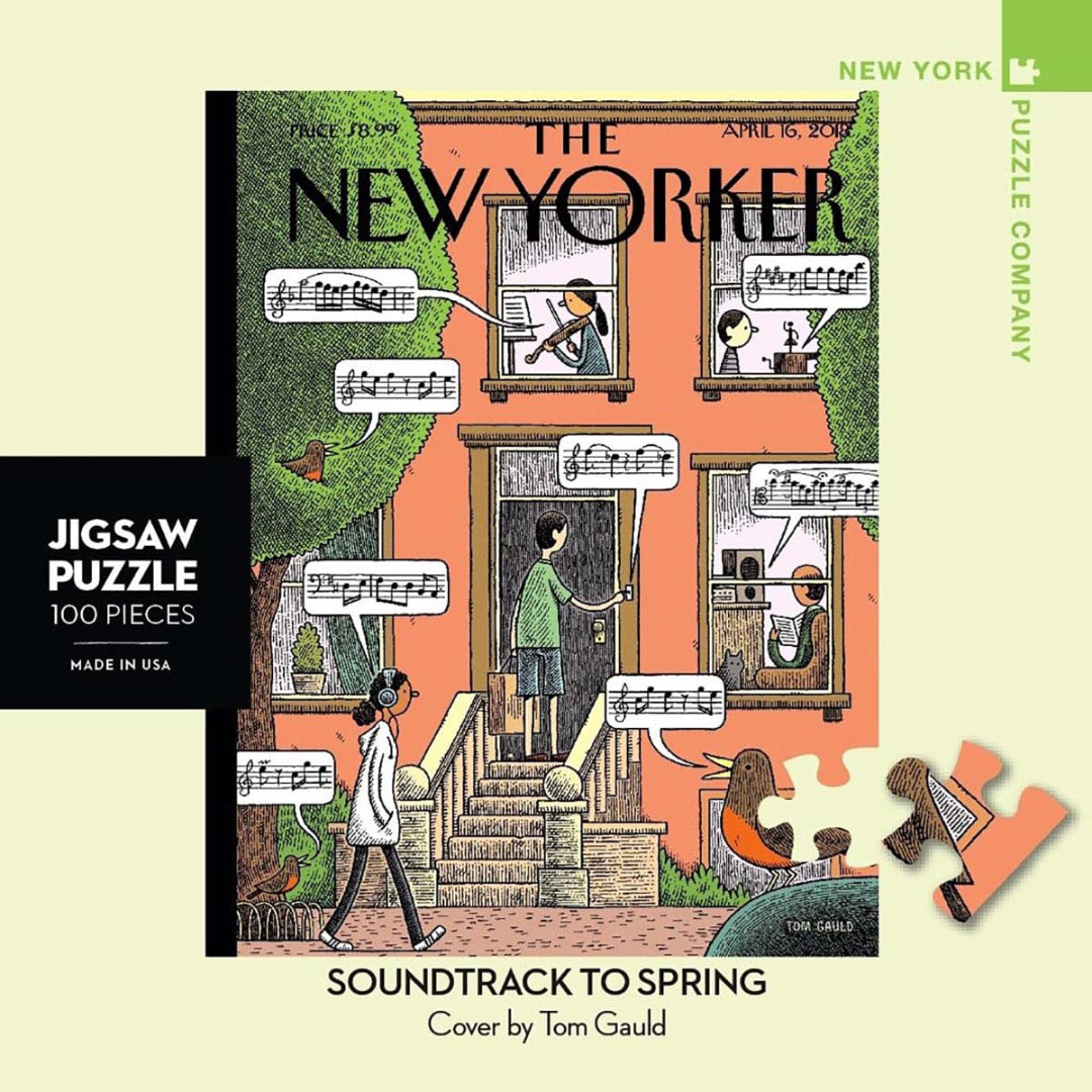 New York Puzzle Company - Soundtrack To Spring 100 Piece Mini Puzzle - The Puzzle Nerds