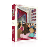 Jigsaw puzzle box titled 'Standing Ovation' by The New York Puzzle Company on a white background