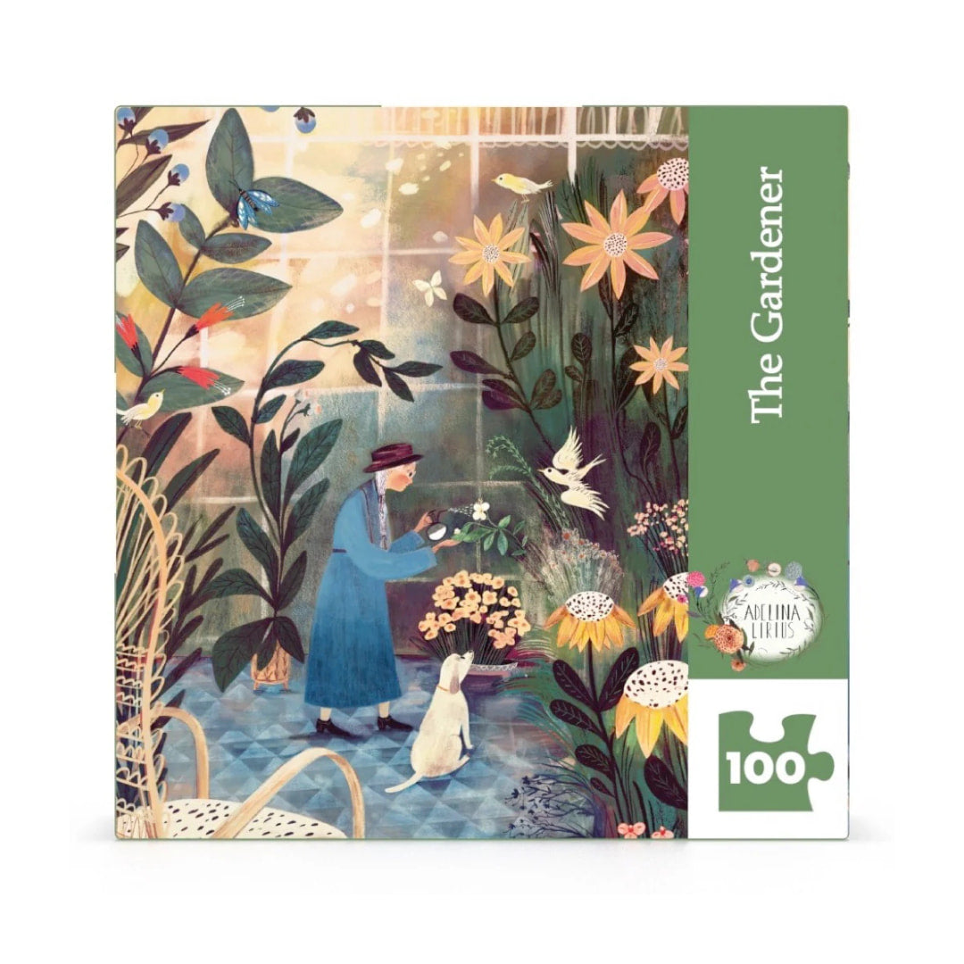 New York Puzzle Company - The Gardener 100 Piece Mini Puzzle - The Puzzle Nerds 