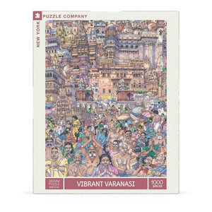 New York Puzzle Company -Vibrant Varanasi 1000 Piece Puzzle - The Puzzle Nerds  