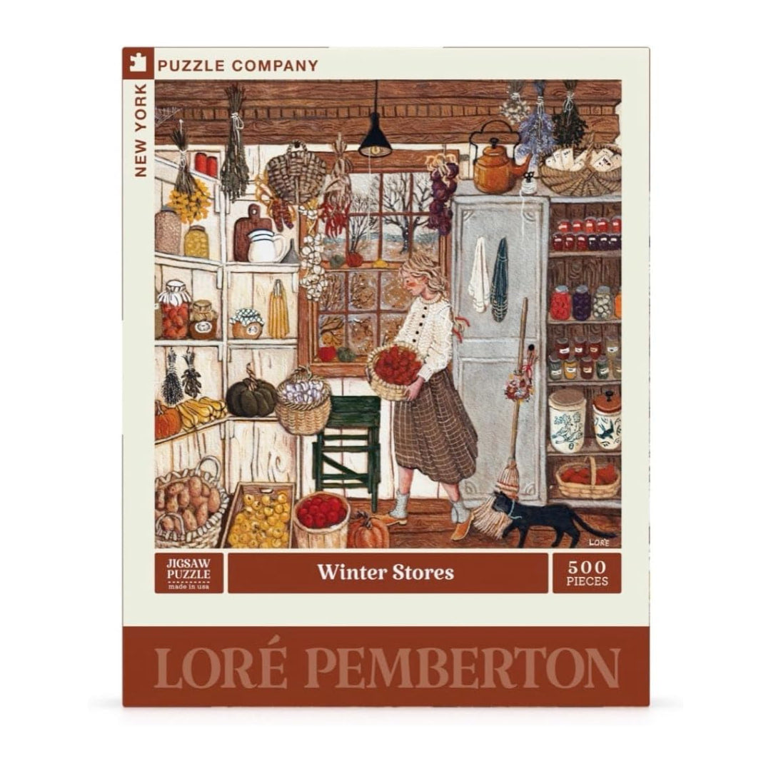 New York Puzzle Company - Winter Stores 500 Piece Puzzle - The Puzzle Nerds  