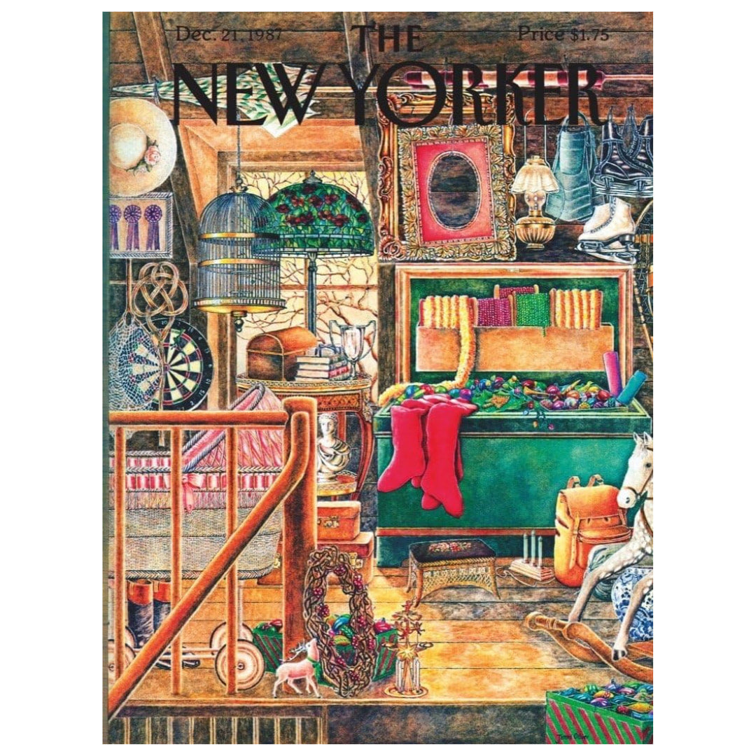 New York Puzzle Company Puzzles - Christmas Attic 1000 Piece Jigsaw Puzzle - The Puzzle Nerds  