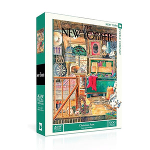 New York Puzzle Company Puzzles - Christmas Attic 1000 Piece Jigsaw Puzzle - The Puzzle Nerds  