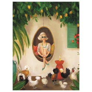 New York Puzzle Company Puzzles - Janet Hill Extraordinary Chickens 500 Piece Jigsaw Puzzle - The Puzzle Nerds 