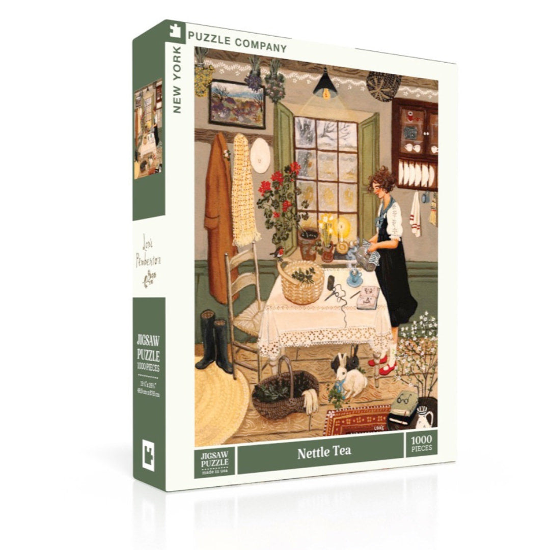 New York Puzzle Company Puzzles - Nettle Tea 1000 Piece Puzzle - The Puzzle Nerds  