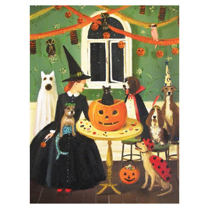 New York Puzzle Company Puzzles - Tricks and Treats 500 Piece Puzzle - The Puzzle Nerds  