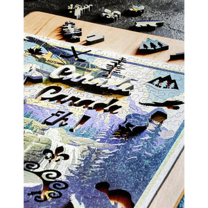 Pacific Puzzle Company - Canada By Air 415 Piece Wooden Puzzle - The Puzzle Nerds  