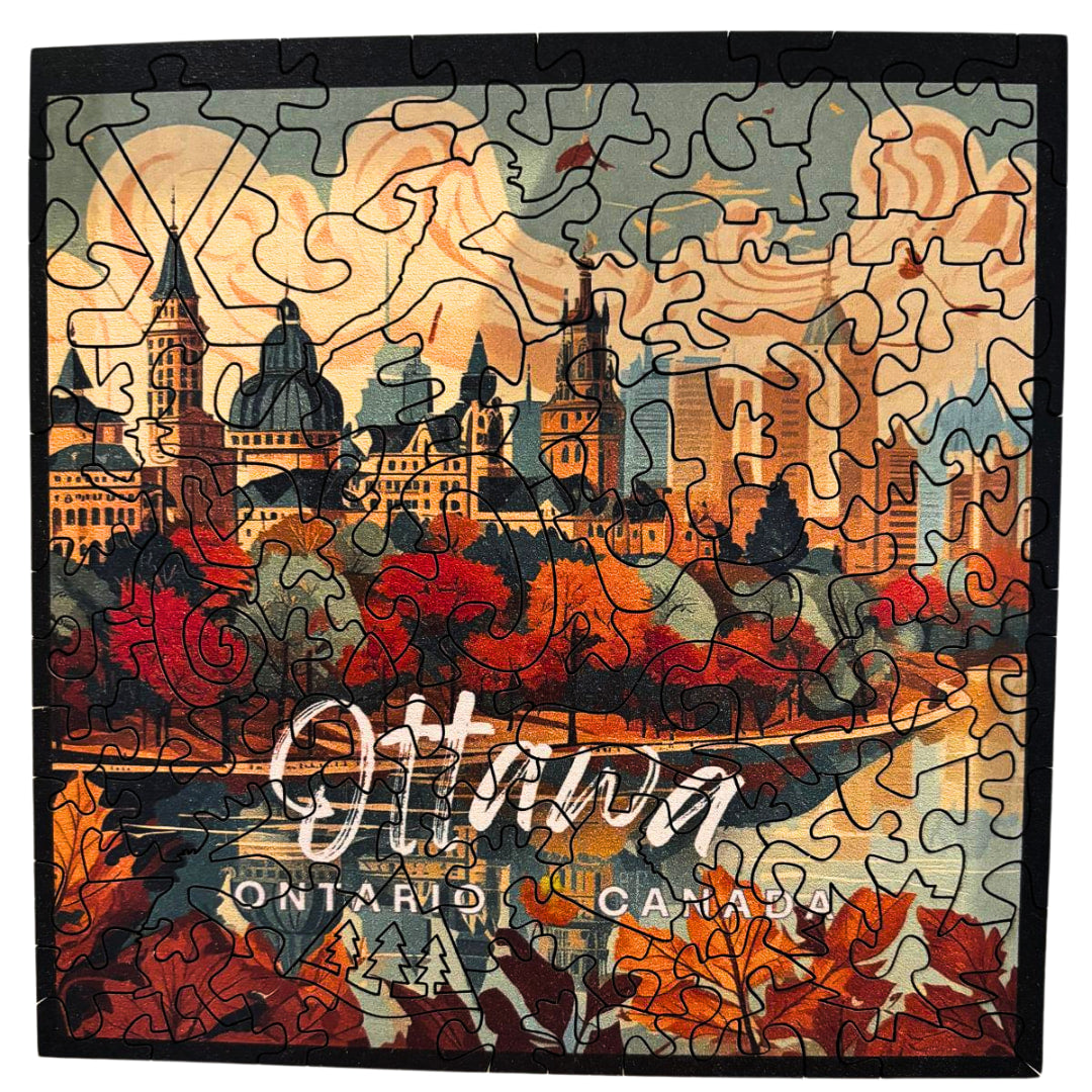 Pacific Puzzle Company -  Ottawa 100 Piece Wooden Puzzle - The Puzzle Nerds