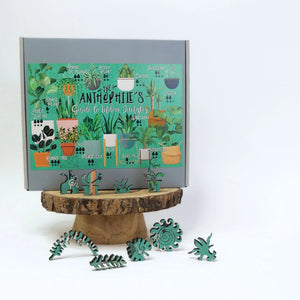 Pacific Puzzle Company - The Anthophile’s Guide To Indoor Jungles 475 Piece Wooden Puzzle - The Puzzle Nerds 