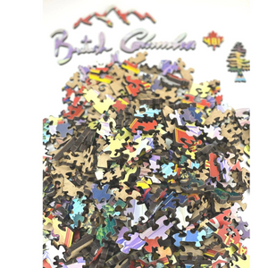 Pacific Puzzle Company - Travel British Columbia 475 Piece Wooden Puzzle - The Puzzle Nerds 