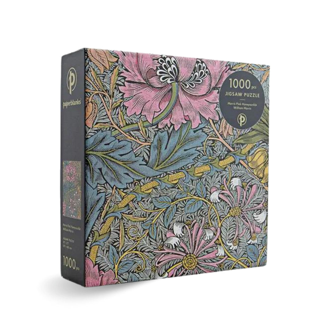 PaperBlanks - Morris Pink Honeysuckle 1000 Piece Puzzle - The Puzzle Nerds 