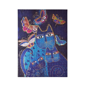 Paperblanks - Blue Cats & Butterflies Fantastic Felines 500 Piece Puzzle - The Puzzle Nerds