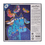 Paperblanks - Blue Cats & Butterflies Fantastic Felines 500 Piece Puzzle - The Puzzle Nerds