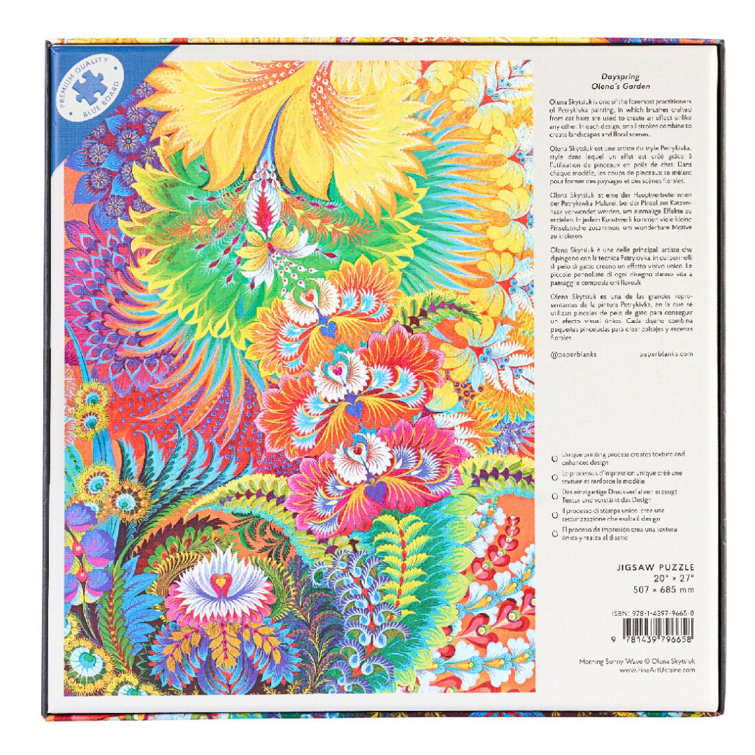 Paperblanks - Dayspring, Olena's Garden 1000 Piece Puzzle - The Puzzle Nerds