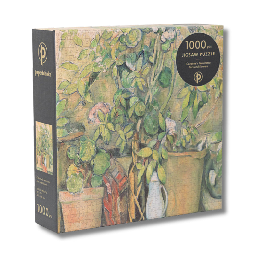 Paperblanks Puzzles - Cezanne's Terracotta Pots and Flowers 1000 Piece Puzzle - The Puzzle Nerds  