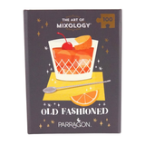 Puzzle box titled 'The Art of Mixology' featuring an illustration of an Old Fashioned cocktail.
