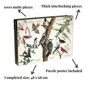 Penny Puzzles - Birds of Audubon 1000 Piece Vintage Jigsaw Puzzle - The Puzzle Nerds 