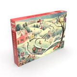 Penny Puzzles - Winter Fun 500 Piece Jigsaw Puzzle By Penny Puzzle - The Puzzle Nerds 