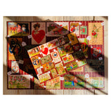 Penny Puzzles - Ye Old Valentine Greetings 1000 Piece Jigsaw Puzzle - The Puzzle Nerds 