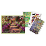 Monet Gallery Giverny playing cards with a box and cards displayed on a white background