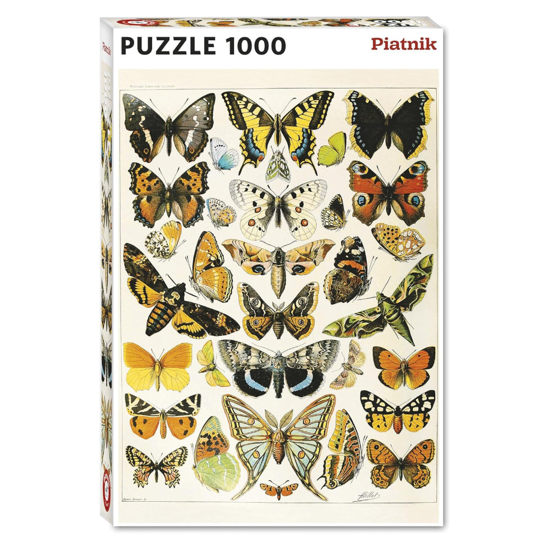 Piatnik Puzzles - Butterflies And Moths 1000 Piece Puzzle - The Puzzle Nerds  
