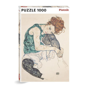 Piatnik Puzzles - Sitting Woman 1000 Piece Puzzle - The Puzzle Nerds  