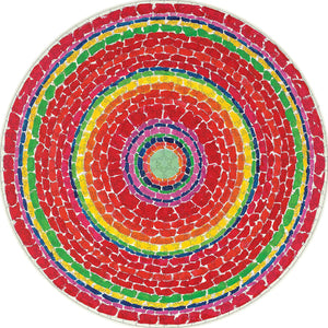 Pomegranate - Alma Thomas Springtime 500-Piece Circular Jigsaw Puzzle - The Puzzle Nerds  