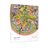 Pomegranate - Erin E. Hunter Floral Compass 500-Piece Circular Jigsaw Puzzle - The Puzzle Nerds  