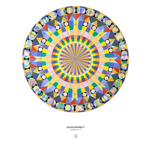 Pomegranate - Susan Barnett Mandala IV 500-Piece Circular Jigsaw Puzzle - The Puzzle Nerds  