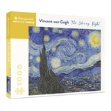 Pomegranate ArtPiece Puzzle box featuring Vincent van Gogh's 'The Starry Night' on a white background