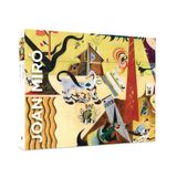 Joan Miro art piece with abstract design on a box