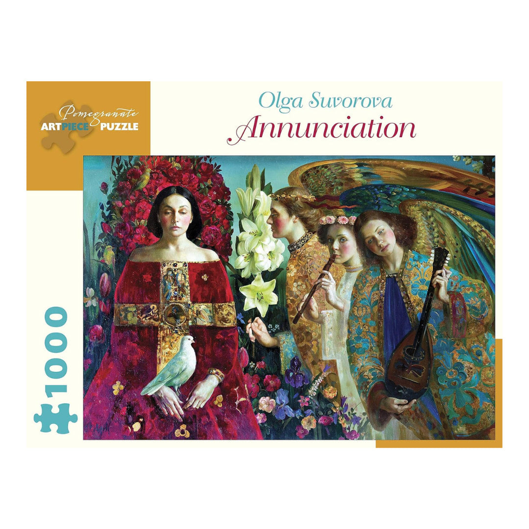 Pomegranate Puzzles - Annunciation by Olga Suvorova 1000 Piece Puzzle - The Puzzle Nerds  