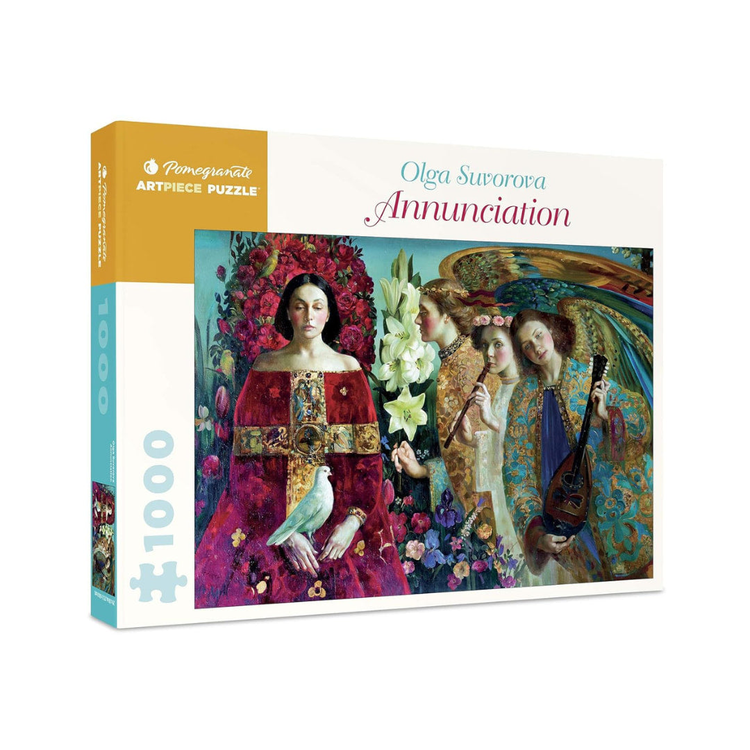 Pomegranate Puzzles - Annunciation by Olga Suvorova 1000 Piece Puzzle - The Puzzle Nerds  